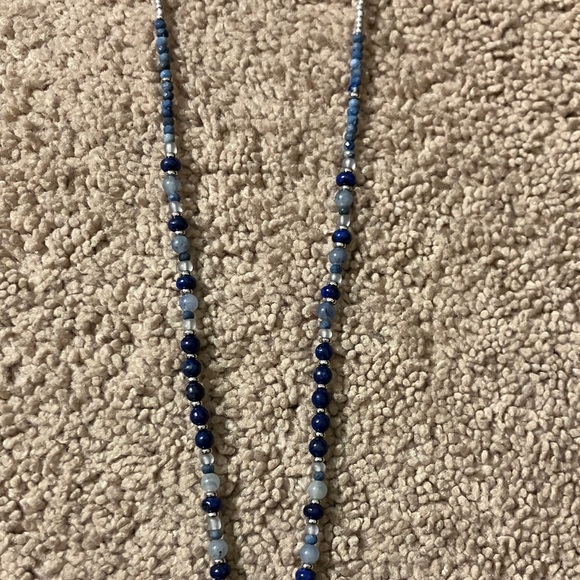 J. Jill Navy Blue Teardrop Necklace - Picture 3 of 4